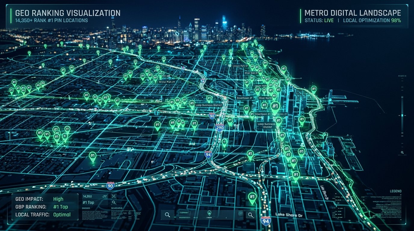 GEO Generative Engine Optimization Towing Map Grid