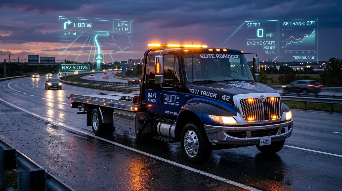 Towmarketer GPS Connected Rollback Tow Truck